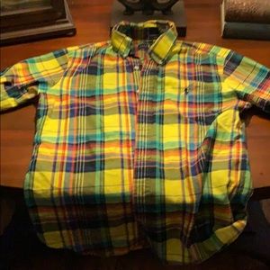 Ralph Lauren button down vibrant colors in EUC